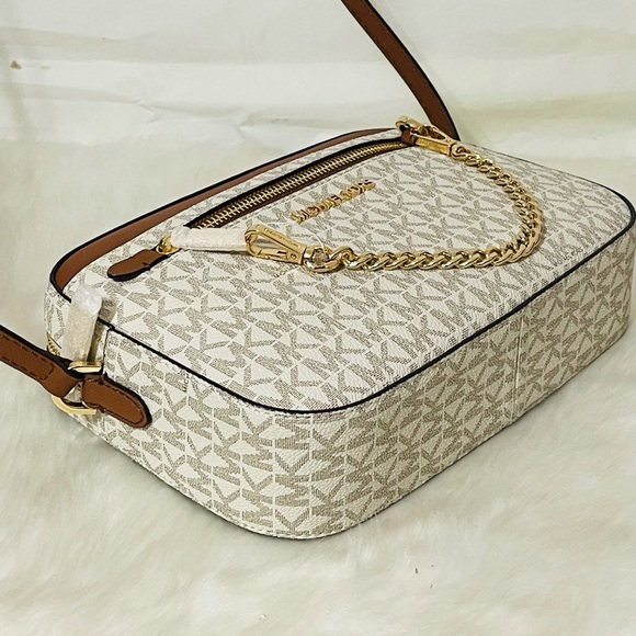 NWT Michael Kors Jet Set Large Logo Crossbody Bag - Picture 2 of 12